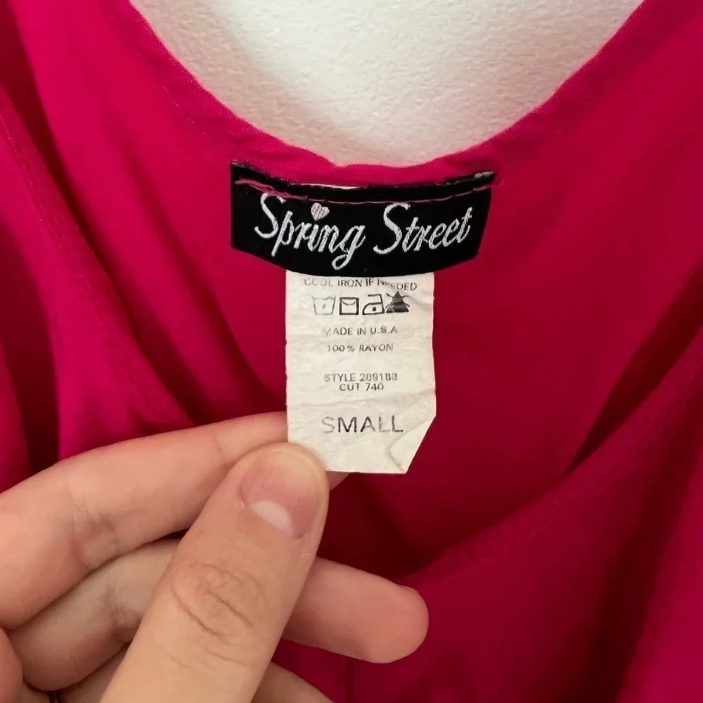 Small SPRING Street Hot Pink Sleeveless Dress